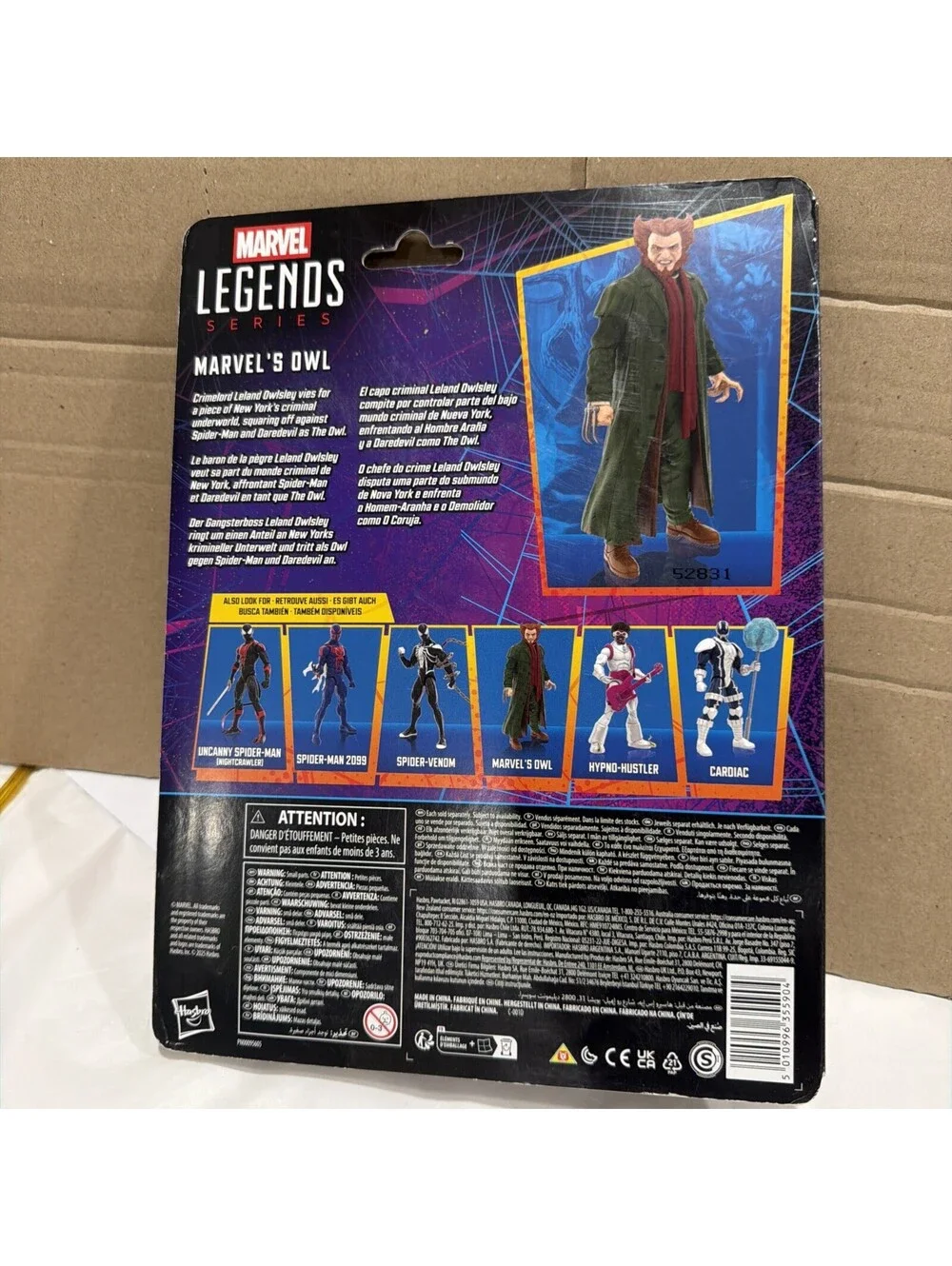Marvel Legends Retro Cardback Marvel's Owl 6-Inch Action Figures by Hasbro